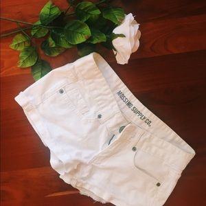 Mossimo white jean shorts